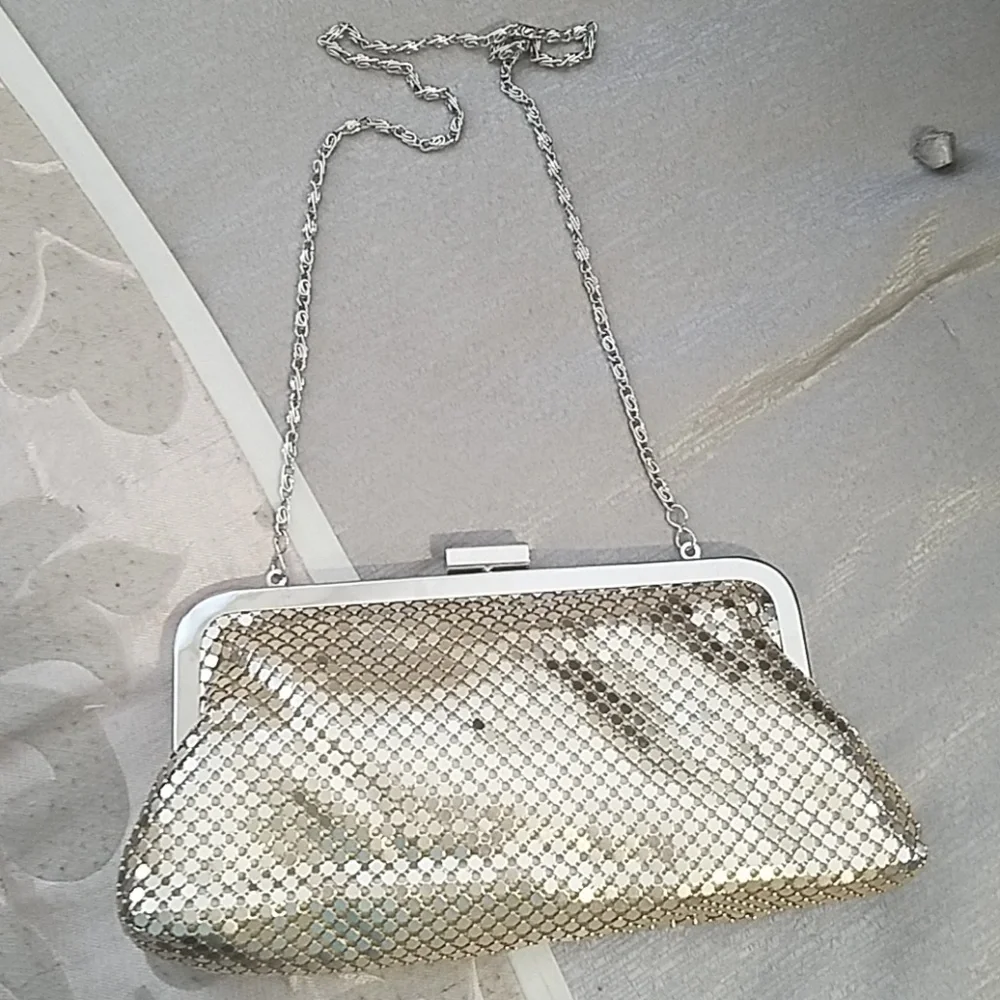Lulu Townsend Gold Clutch